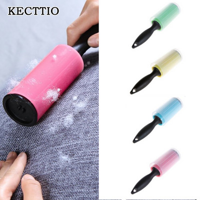 Lint Roller Reusable Washable Lint Roller Sticky Silicone Dust Wiper Pet Hair Remover Cleaning Brush Tools for Pet Cloth
