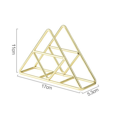 Desktop Organizer Επιτραπέζια σκεύη προμήθειες Θήκη χαρτοπετσέτας Βάση χαρτοπετσέτας Ράφι επίχρυσο μεταλλικό σφυρήλατο σίδηρο Θήκη πύργου αποθήκευσης