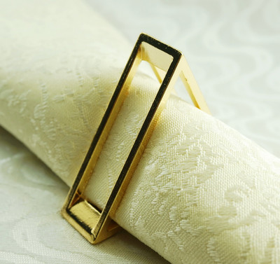 δωρεάν αποστολή χρυσό ασημί μεταλλικό δαχτυλίδι χαρτοπετσέτας, θήκη χαρτοπετσέτας για γάμο, 6 τμχ qn15062007