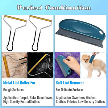 Cleaner Pet Hair Remover for Furniture Care Reusable Dog Hair Remover Roll for Dog & Cat Perfect Fur Remover for Carpet Cane