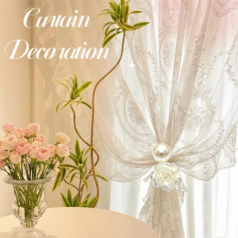 Dvinana 6Pcs Flower Pearl Δαχτυλίδι χαρτοπετσέτας Βάση για χαρτοπετσέτα για την ημέρα του Αγίου Βαλεντίνου Χριστουγεννιάτικη διακόσμηση τραπεζαρίας 2023 HWF38