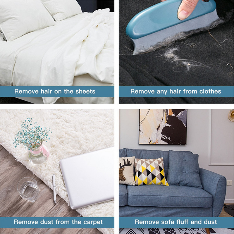 Νέο ύφασμα στεγνό καθάρισμα αφαίρεσης σκόνης, κολλώδες μάλλινο πουλόβερ Βούρτσα για σκύλους κατοικίδιων ζώων Συσκευή ρούχων Βούρτσα αποτρίχωσης βούρτσα σκόνης