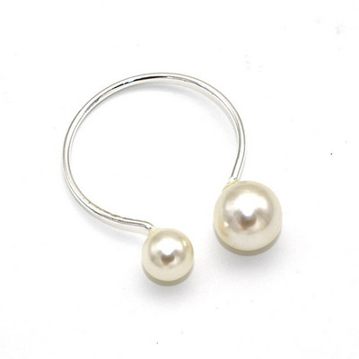 5 τμχ Κομψές πέρλες θήκη για χριστουγεννιάτικο γαμήλιο πάρτι Χρυσή μεταλλική χαρτοπετσέτα Πόρπη κύκλος Διακόσμηση τραπεζιού για το σπίτι