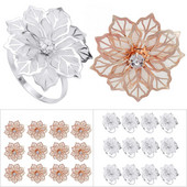 12TK Salvrätisõrmuse hoidik Lillede Salvräti Pandla Hotelli lauakaunistus Kaunistused Jõulupulmade Salvrätikusõrmuse õhtusöögilauahoidja