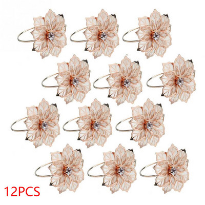 12TK Salvrätisõrmuse hoidik Lillede Salvräti Pandla Hotelli lauakaunistus Kaunistused Jõulupulmade Salvrätikusõrmuse õhtusöögilauahoidja