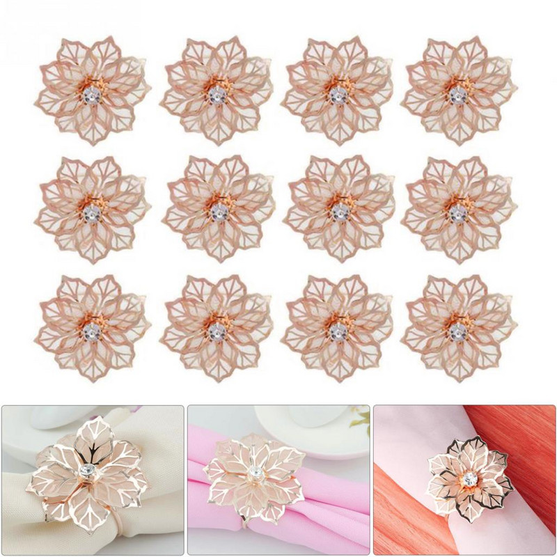 12TK Salvrätisõrmuse hoidik Lillede Salvräti Pandla Hotelli lauakaunistus Kaunistused Jõulupulmade Salvrätikusõrmuse õhtusöögilauahoidja