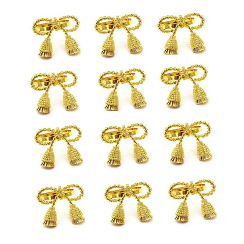 12 tk restorani kikilipsu laua kaunistuse hoidja pannal Pere kokkutulekud kuldne liblikas jõulupulmapidu kodu salvrätiku sõrmus