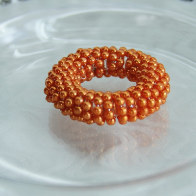 δωρεάν αποστολή πολύχρωμο μαργαριτάρι δαχτυλίδι χαρτοπετσέτας, χονδρική φθηνή θήκη χαρτοπετσέτας διακόσμηση γάμου 12 τμχ qn19022601