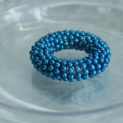 δωρεάν αποστολή πολύχρωμο μαργαριτάρι δαχτυλίδι χαρτοπετσέτας, χονδρική φθηνή θήκη χαρτοπετσέτας διακόσμηση γάμου 12 τμχ qn19022601