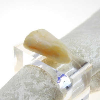 δωρεάν αποστολή δαχτυλίδι χαρτοπετσέτας natual stone agate, θήκη χαρτοπετσέτας χύμα για γάμο 4 τμχ