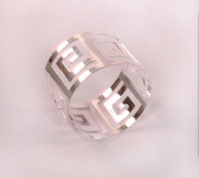 4 kom riblja kost kopča stražnja strana Prsten za salvete, fine dvostruke perle sp držač za salvete za hotelski svadbeni stol Predmeti za ukrašavanje