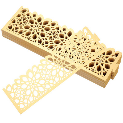 50tk Pitsililled Laserlõigatud paberist rõngad Salvrätikuhoidjad Ühekordsed salvrätikuhoidjad Pulma jõulupeo õhtusöögilaua kaunistus