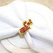 6 tk unikaalne salvrätikuhoidja korrosioonivastane dekoratiivne roostevastane, head sõbrapäeva südamekujuline salvrätikurõngas