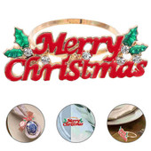 6 tk jõulusalvrätikuhoidjad jõulupeo salvrätikuklambrid, salvrätiku pandlad peo jaoks (punane)