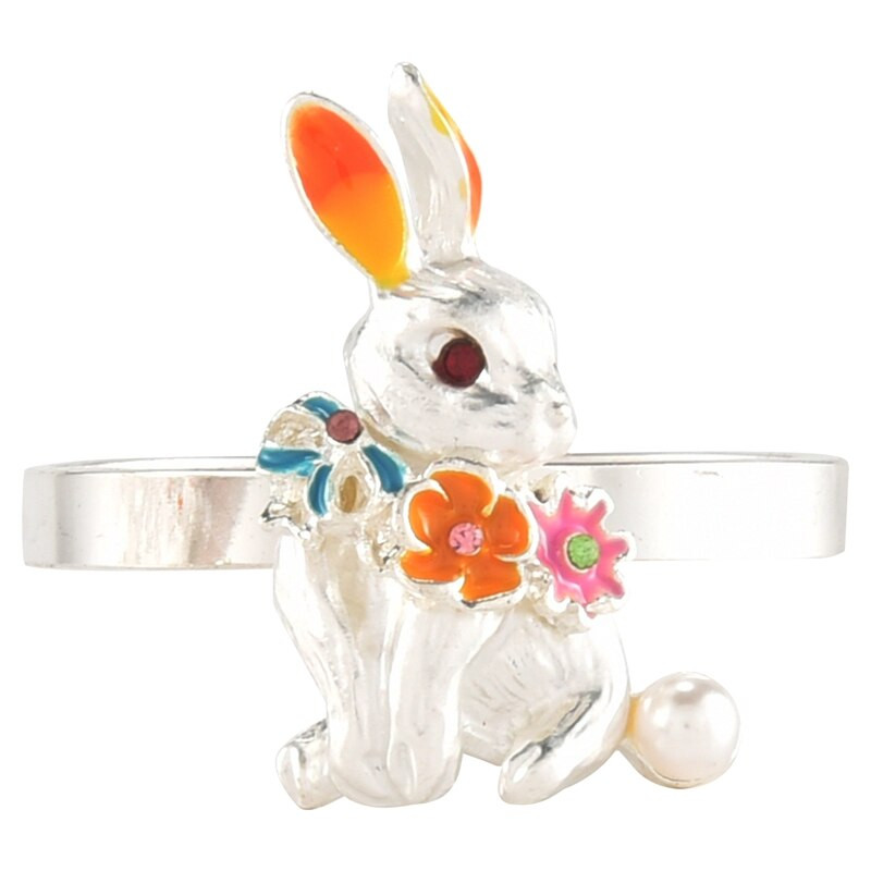 Prsten za ubruse od 12 komada, zec, kopča za ubruse, metalni držači prstenova za ubruse za vjenčanje, blagdane, dekoraciju stola