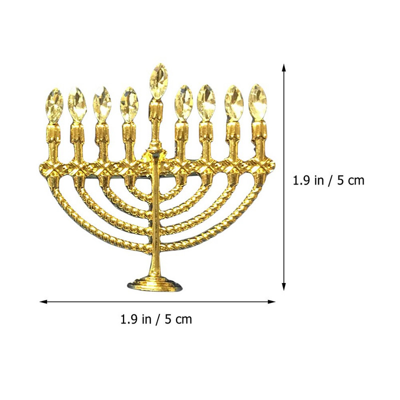 Δαχτυλίδια χαρτοπετσέτας Δαχτυλίδι Hanukkah Serviette Πόρπες Θήκη Τραπέζι πάρτι Jewish Towel Hotel European Reusable Alloy Chanukah