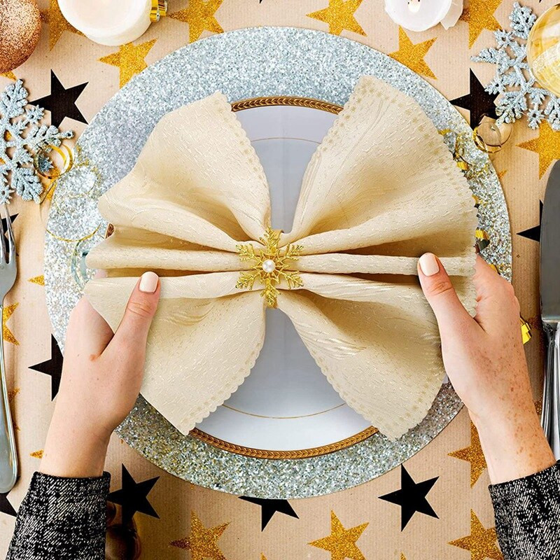 Δαχτυλίδια για χαρτοπετσέτες Χριστουγεννιάτικα δαχτυλίδια για χαρτοπετσέτα Πόρπη από κράμα μαργαριταρένια θήκη για δαχτυλίδια για πετσέτες Χριστουγεννιάτικη αγκράφα