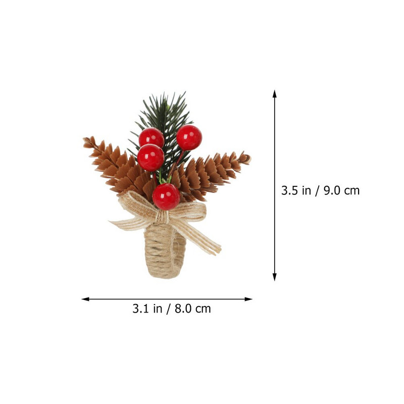 Δαχτυλίδια χαρτοπετσέτας Τραπέζι με δαχτυλίδι Χριστουγεννιάτικη ρουστίκ θήκη κουκουνάρι Διακοσμητικά λινό Κύκλος Φεστιβάλ Γάμου Αγροικία Κόκκινα Διακοσμητικά