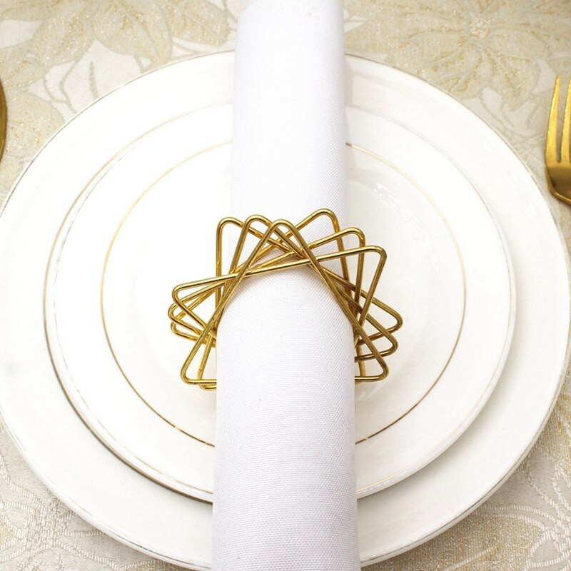 Δαχτυλίδια χαρτοπετσέτας, Δαχτυλίδι για χαρτοπετσέτα Δαχτυλίδι σε σχήμα τριγωνικό κοίλο για διακόσμηση τραπεζαρίας γάμου