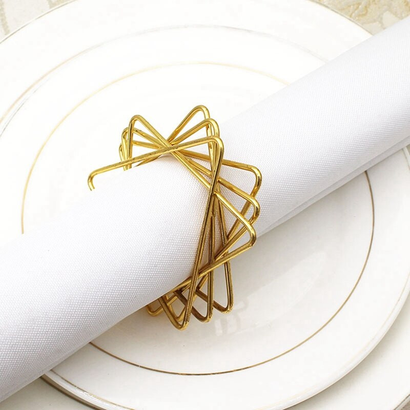 Δαχτυλίδια χαρτοπετσέτας, Δαχτυλίδι για χαρτοπετσέτα Δαχτυλίδι σε σχήμα τριγωνικό κοίλο για διακόσμηση τραπεζαρίας γάμου