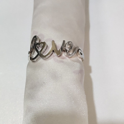 3/6pc Love Word Stolni držač za salvete Legirano zlato Metalni prsten za salvete Servilletero prstenje za vjenčane ručnike Dekoracija stola za večeru