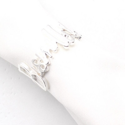 3/6pc Love Word Stolni držač za salvete Legirano zlato Metalni prsten za salvete Servilletero prstenje za vjenčane ručnike Dekoracija stola za večeru