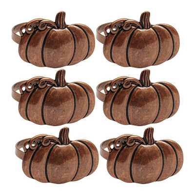 Δαχτυλίδι για χαρτοπετσέτες Δαχτυλίδι Κολοκύθα Θήκες Πόρπες Απόκριες για πόρπες Σερβιέτ Τραπέζια δείπνου Συγκομιδή Φθινοπωρινή Διακοσμητική Ημέρα των Ευχαριστιών