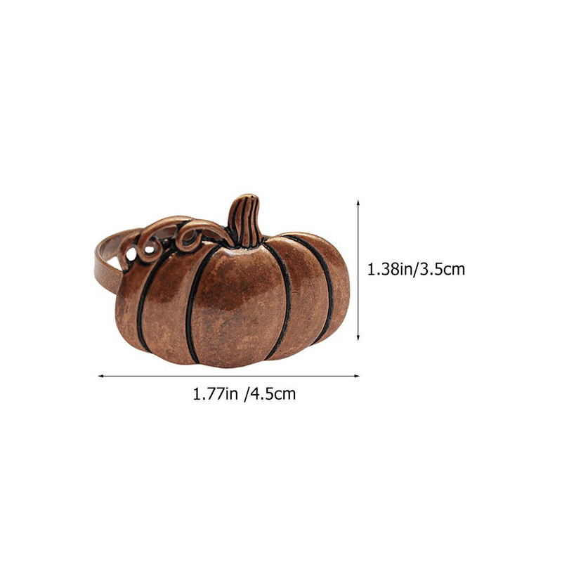 Δαχτυλίδι για χαρτοπετσέτες Δαχτυλίδι Κολοκύθα Θήκες Πόρπες Απόκριες για πόρπες Σερβιέτ Τραπέζια δείπνου Συγκομιδή Φθινοπωρινή Διακοσμητική Ημέρα των Ευχαριστιών