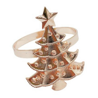 AT14 6tk jõulupuu pulm Kodu jõulupeolaua kujundus käterätiku pandla salvräti rõnga hoidja lauakaunistus