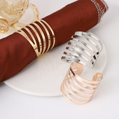 6 tk Hotelli salvrätiku sõrmus Salvrätikuhoidja Metallist salvrätiku pandla jõulupulmapidu Kuldne salvräti ring banketi õhtusöögilaua kaunistus