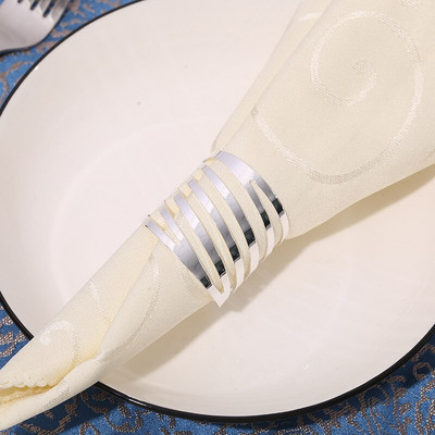 6 tk Hotelli salvrätiku sõrmus Salvrätikuhoidja Metallist salvrätiku pandla jõulupulmapidu Kuldne salvräti ring banketi õhtusöögilaua kaunistus