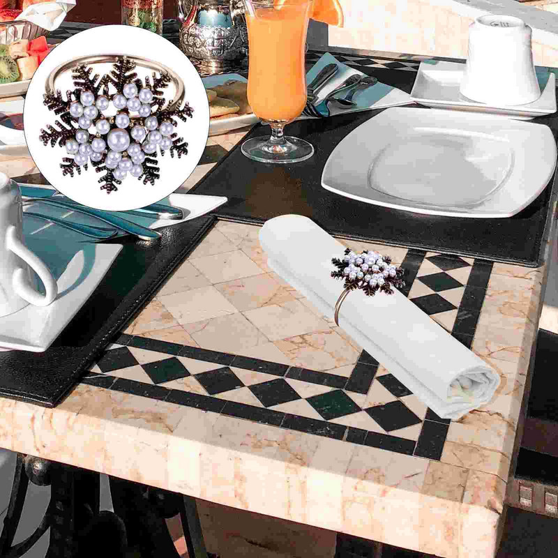 Χαρτοπετσέτες 2 τμχ για χριστουγεννιάτικες χαρτοπετσέτες κουζίνας Δαχτυλίδια Κύκλος χαρτοπετσέτας Σερβιέτ πόρπες Κορδέλα χαρτοπετσέτας