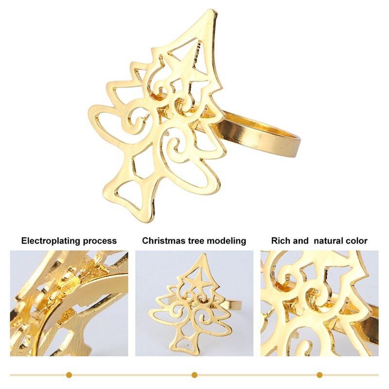 Jõulupuu salvrätirõngad Salvrätipandlaga Laud Jõulukaunistused Salvrätikuhoidjad riidest salvrätikutele