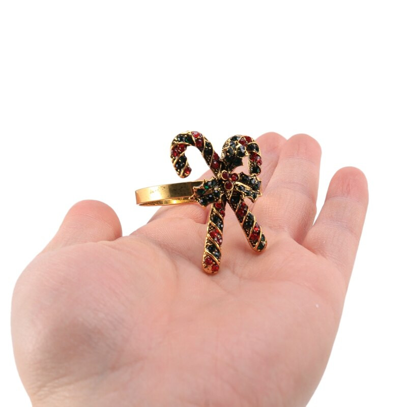 8 tk. Jõulusalvrätikute rõngad Jõulusalvrätikuhoidja Sõrmused Jõulupeo Õhtusöögiks Peolaua seaded Kaunistus