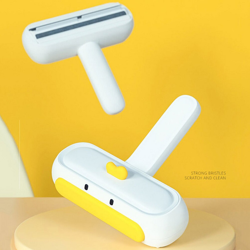 Naminių gyvūnėlių plaukų volelio valiklis pūkų šepetys šunų kačių šukos Patogus valymas šunų kačių kailio šepečio pagrindas namų baldai sofa drabužiai