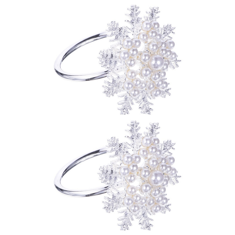 2 τμχ Χριστουγεννιάτικα κεντρικά στολίδια τραπεζιού Χριστουγεννιάτικες χαρτοπετσέτες Δαχτυλίδια χαρτοπετσέτας κύκλος για δείπνο Δαχτυλίδια χαρτοπετσέτας