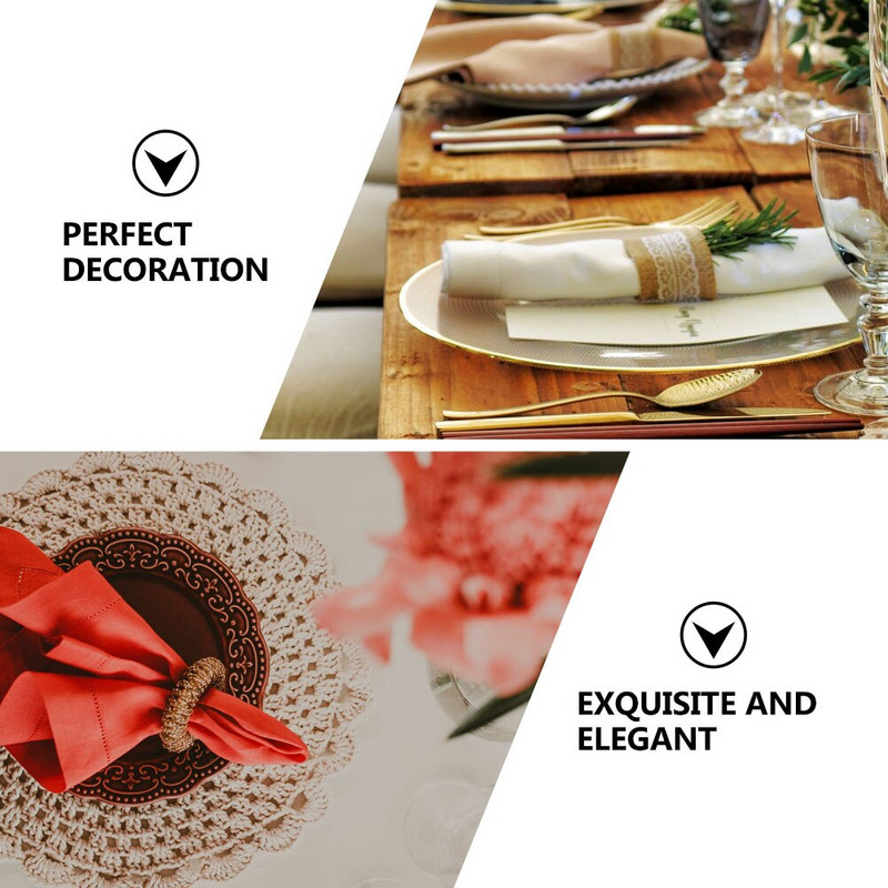 Salvrätikute pühadehoidjad Jõululukk Metallsõrmused Dekoratsioon Õhtusöök Sõrmus Kristall Lauapidu Talvine lumehelbe kuju 