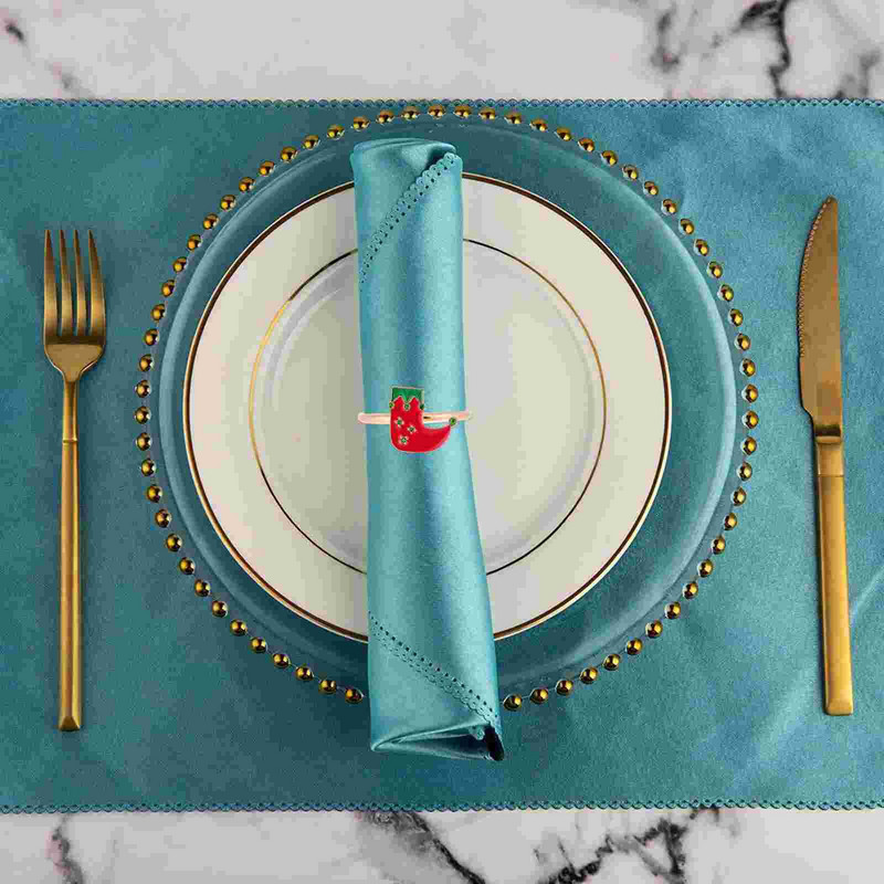 Salvrätik Jõulurõngas Pandla Pühade salvrätikuhoidja Sõrmusehoidjad Lauapaelad Sukaseade Talvine rätik õhtusöögi sisekujunduspidu