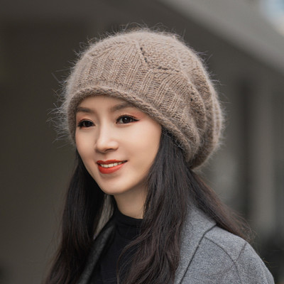 Uue mudeli naiste talvine kootud müts