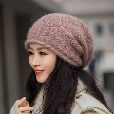 Uue mudeli naiste talvine kootud müts