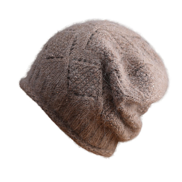 Uue mudeli naiste talvine kootud müts