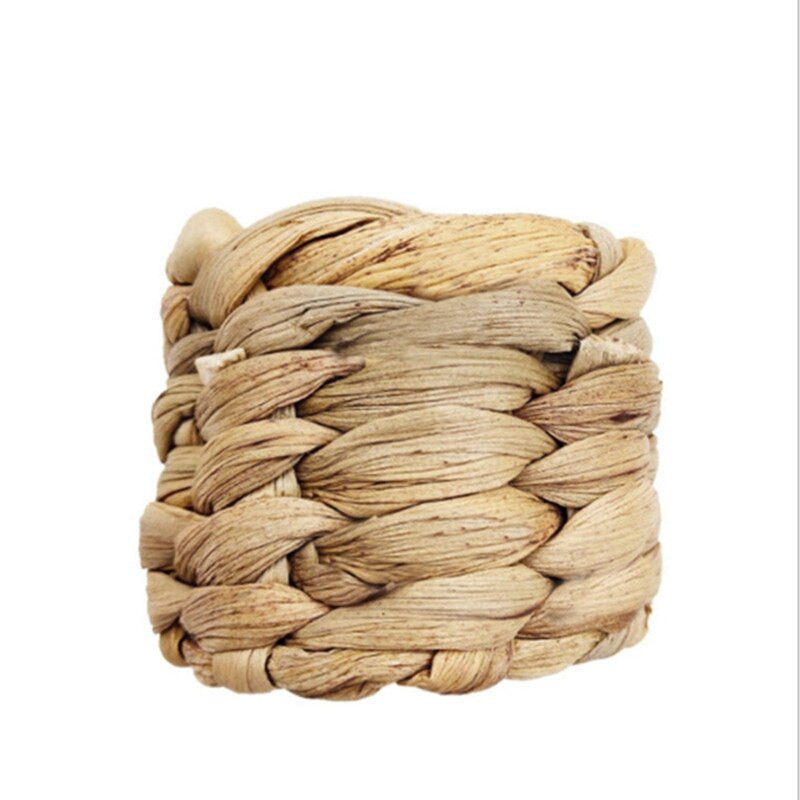 6 TK naturaalsest materjalist õlgedest maisikestade salvrätikuhoidja vesihüatsindi rohu salvrätik pandla salvräti sõrmus pulmakaunistus