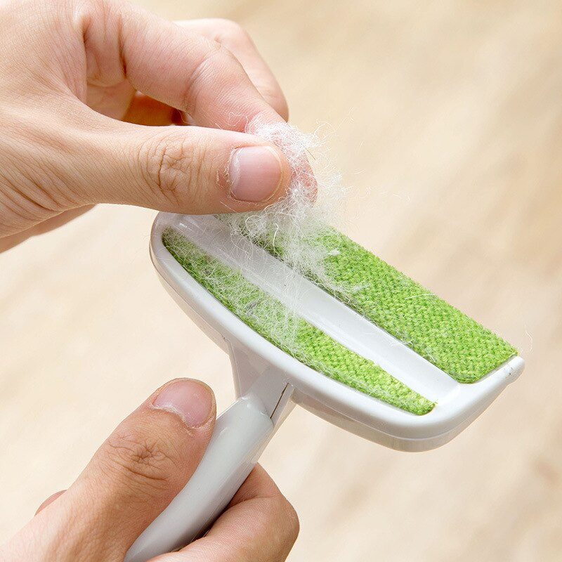 Prijenosni odstranjivač dlačica s dvostrukom glavom, ručni valjak od dlačica za tepih, kaput, džemper, odjeću, odstranjivač krzna, četka za kućne ljubimce