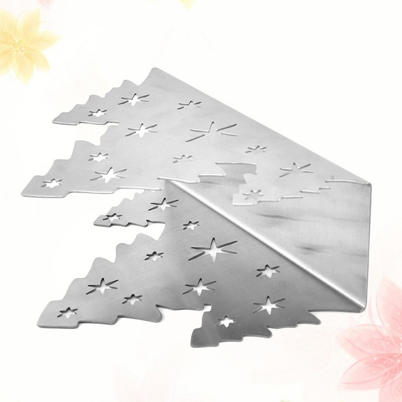 1PC božićni držač za salvete od nehrđajućeg čelika, ukrasni plosnati dozator za salvete, držač za kućne maramice