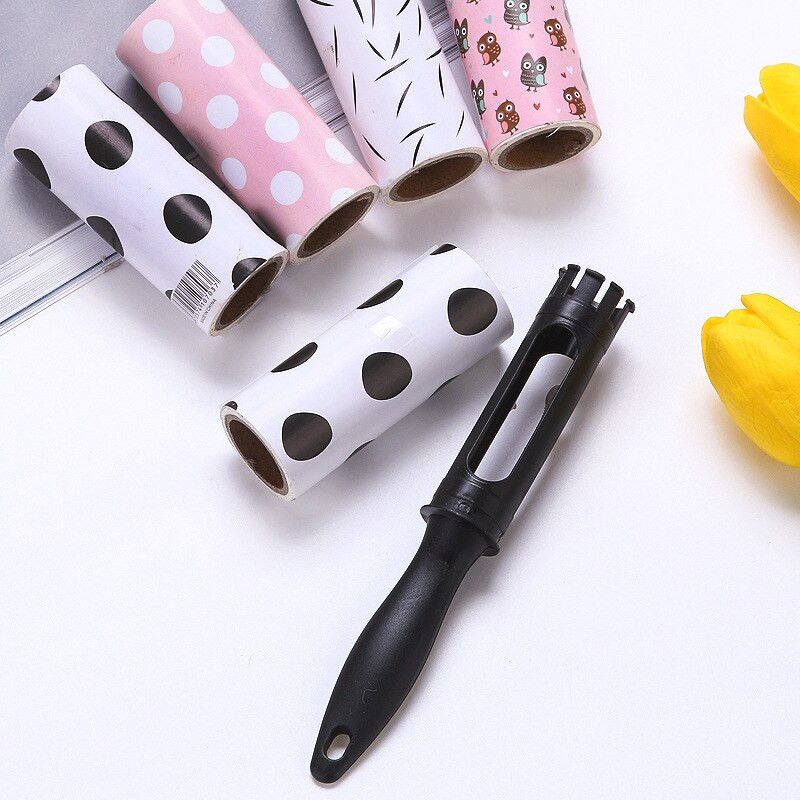 1 τμχ Mini Lint Roller Επαναχρησιμοποιήσιμος κύλινδρος με χνούδι Κολλητικός υαλοκαθαριστήρας σκόνης σιλικόνης Αποτρίχωση κατοικίδιων ζώων Εργαλεία βούρτσας καθαρισμού για πανί για κατοικίδια
