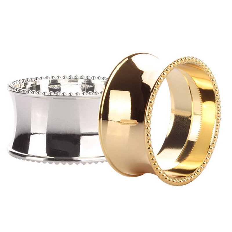 6 τμχ/σετ Πετσέτα Διακόσμηση γάμου Τραπέζι Βρεφικό Ντους Χριστουγέννων Πόρπη γενεθλίων από κράμα λουλουδιών Δαχτυλίδια για πάρτι για το σπίτι