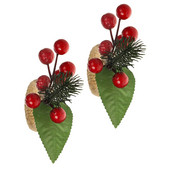 Salvrätik Jõulusõrmused Pandlaga sõrmus laud Õhtusöögi teenete kaunistused Õhtusöök Marjakäbi männihoidja pidu pühade klambriga lauaplaat