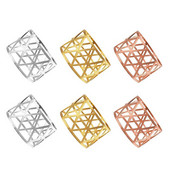 6 τμχ Γεωμετρικά κούφια δαχτυλίδια χαρτοπετσέτας Θήκη σερβιέτας για πάρτι ξενοδοχείου Διακόσμηση τραπεζαρίας τραπεζαρίας