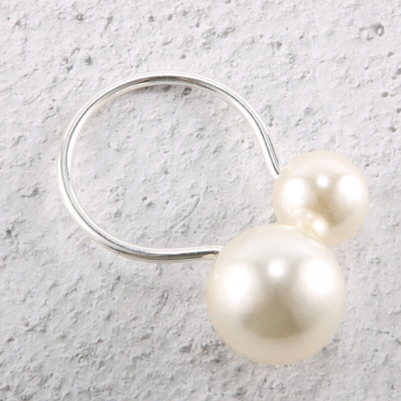 Prsteni za salvete Pearl Serviette Kopča Držač za salvete za Božić, obiteljsko okupljanje, večeru, dekoraciju vjenčanja 12 kom.