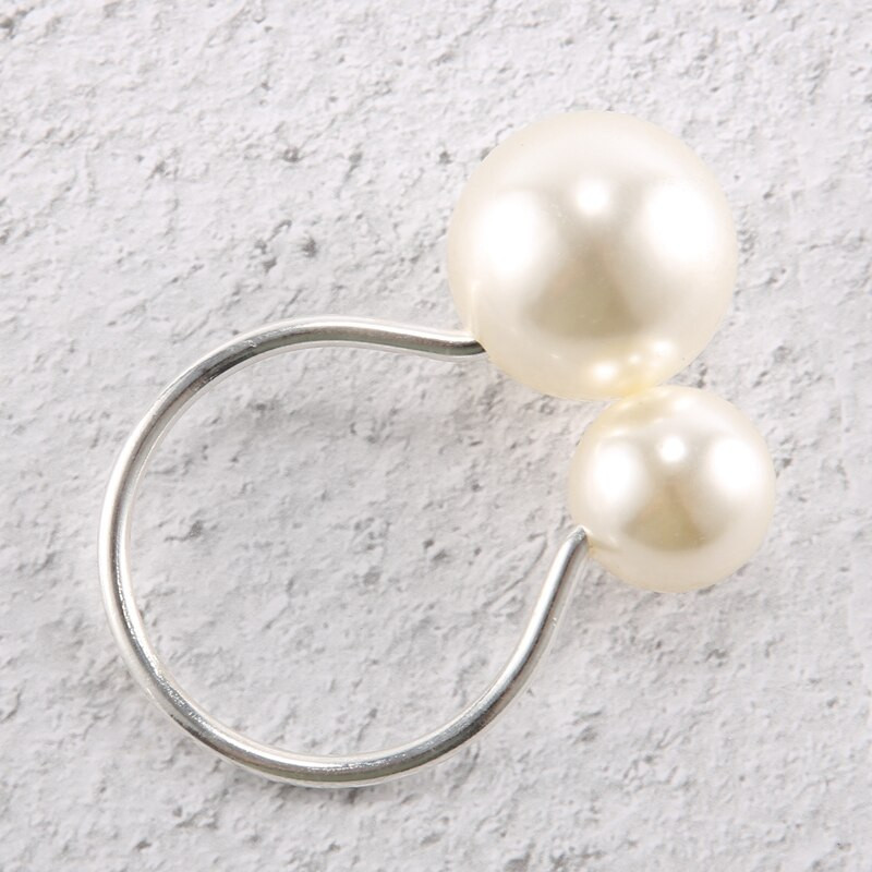 Prsteni za salvete Pearl Serviette Kopča Držač za salvete za Božić, obiteljsko okupljanje, večeru, dekoraciju vjenčanja 12 kom.